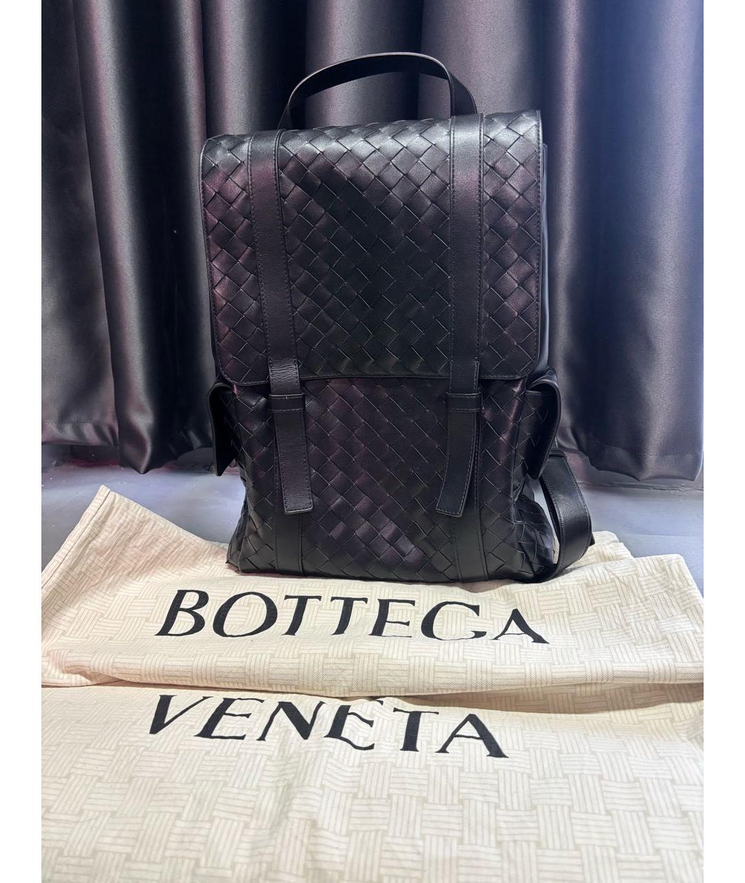 BOTTEGA VENETA Черный кожаный портфель, фото 8