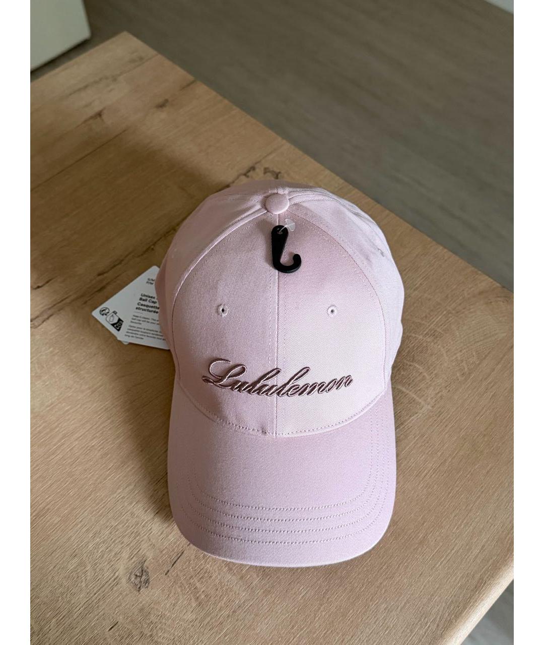 Lululemon Розовая хлопковая кепка, фото 4
