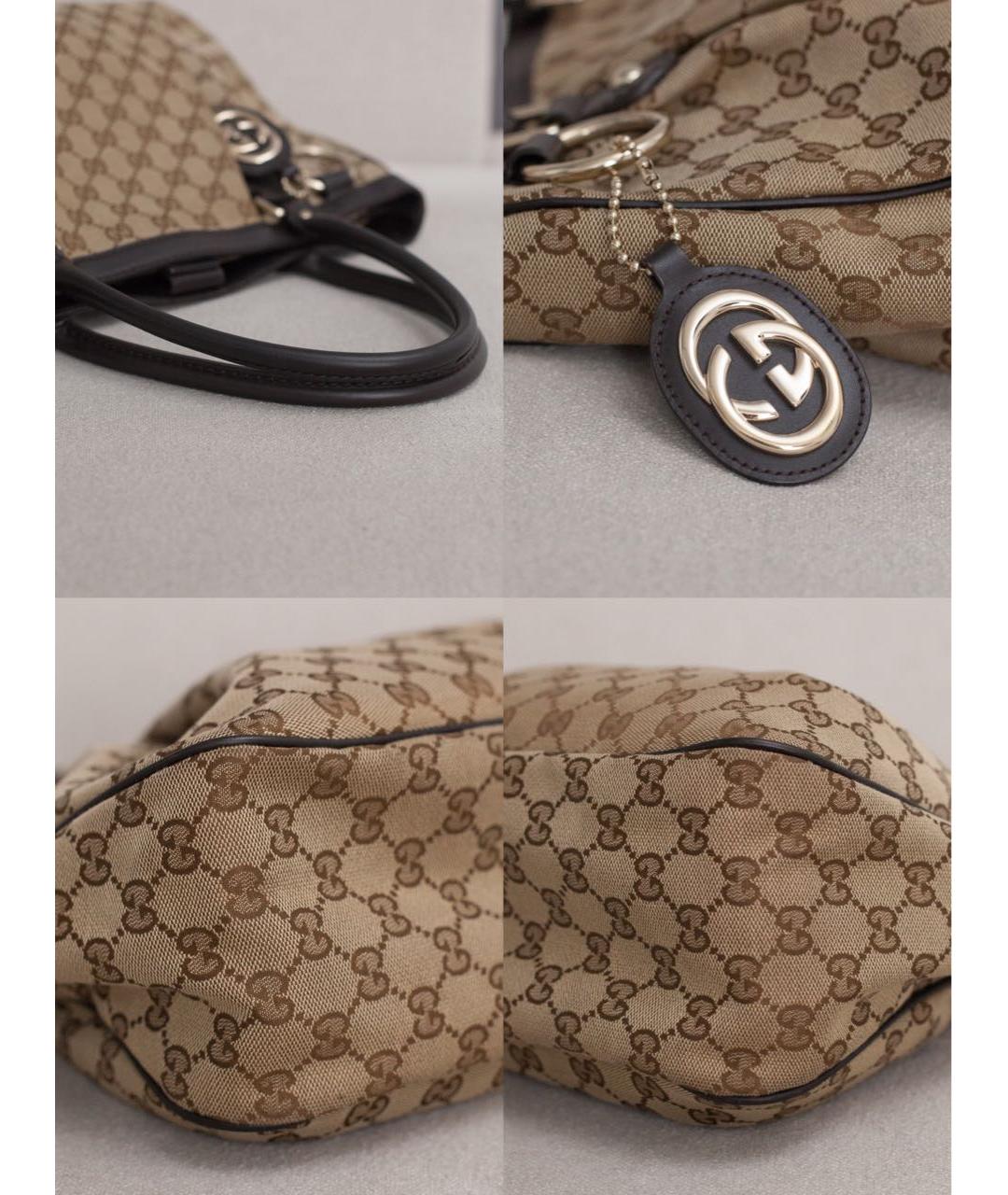 GUCCI Коричневая сумка с короткими ручками, фото 6