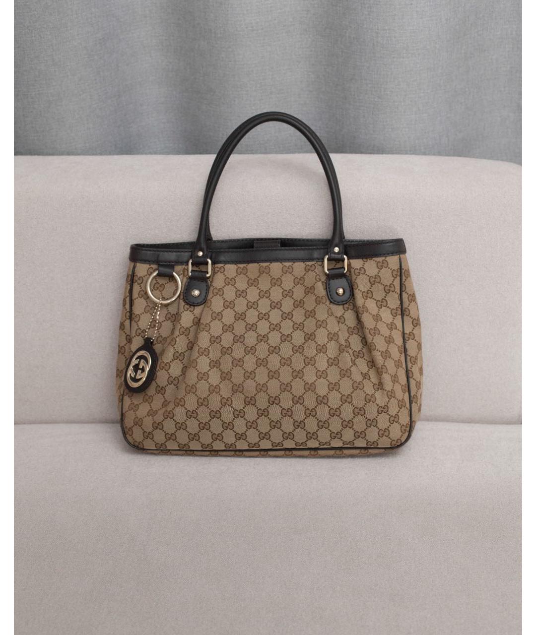 GUCCI Коричневая сумка с короткими ручками, фото 8