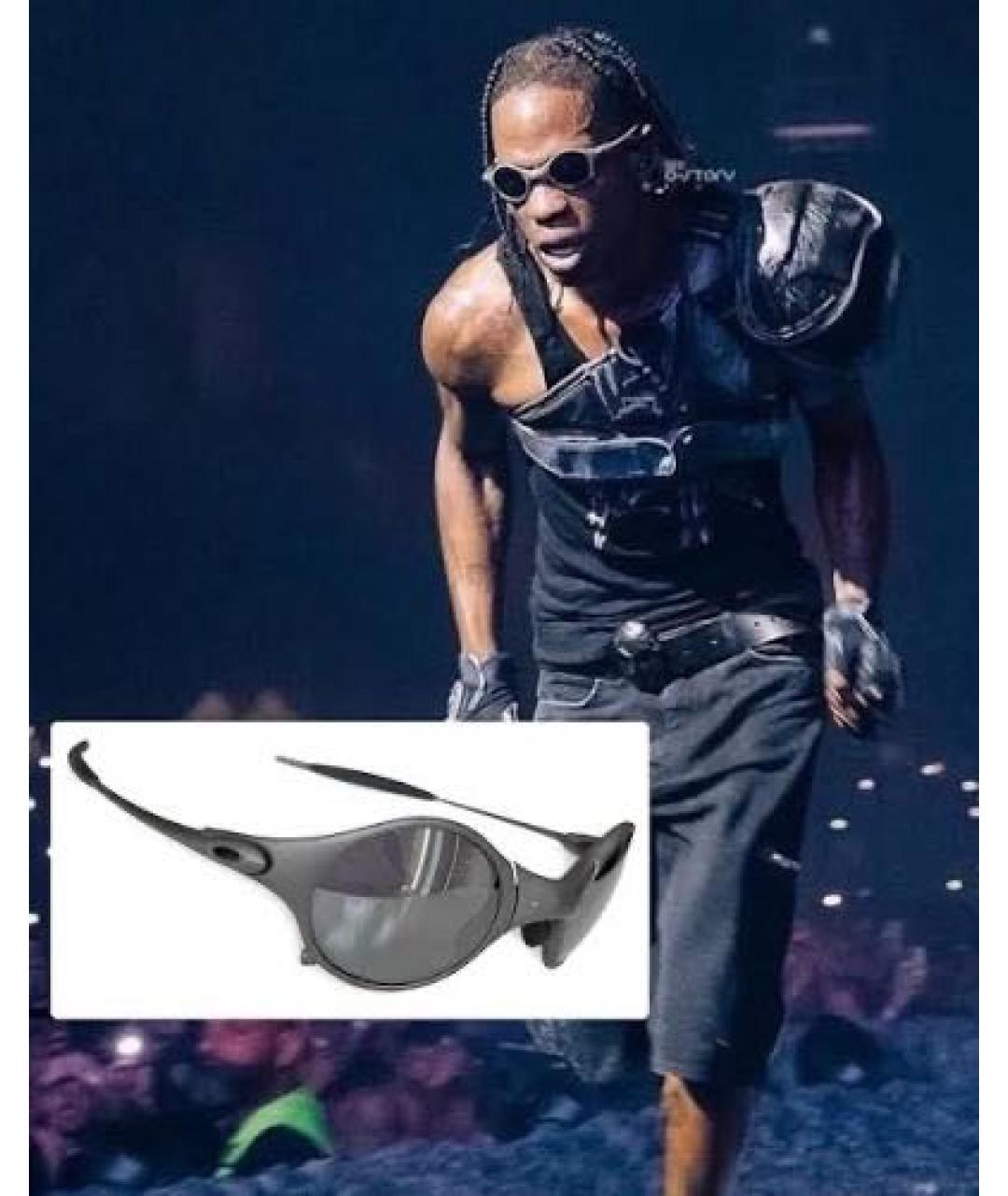 OAKLEY Черные металлические солнцезащитные очки, фото 7