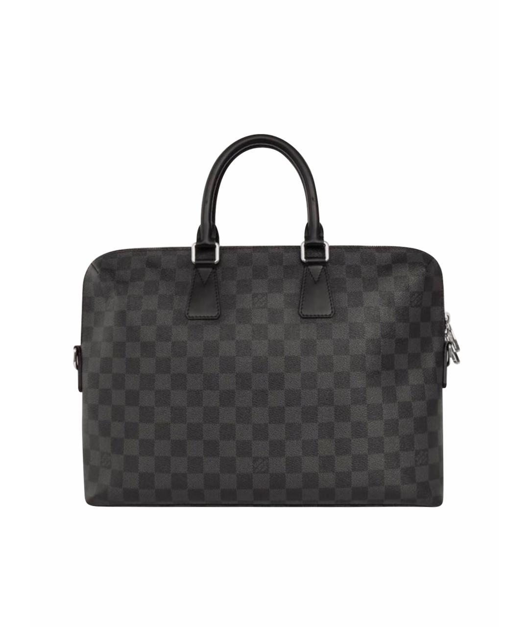 LOUIS VUITTON Серый канва портфель, фото 1