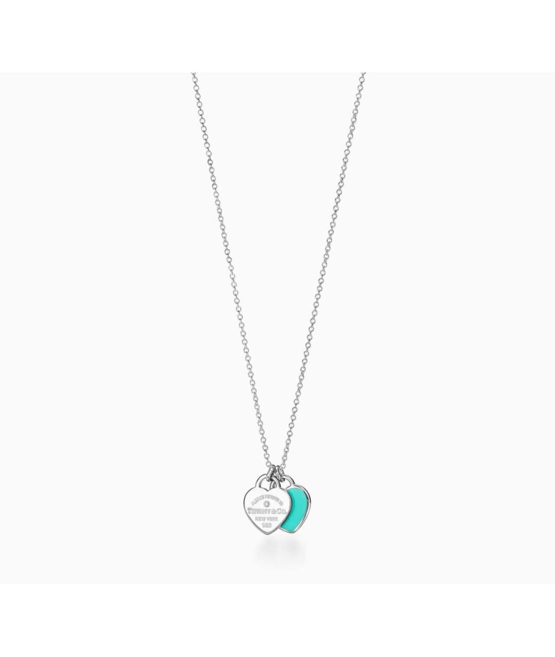 TIFFANY&CO Бирюзовая серебряная подвеска, фото 4
