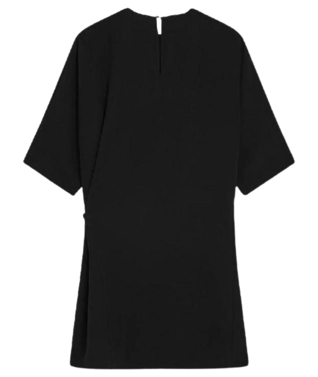 CELINE Черное креповое повседневное платье, фото 1