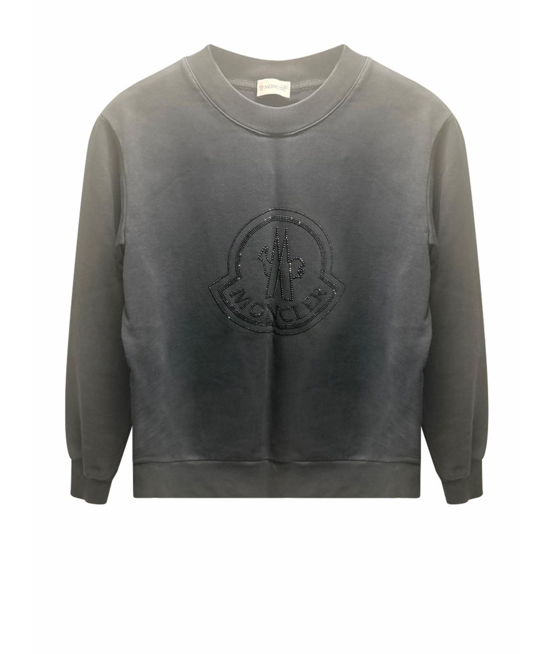 MONCLER Черный хлопковый джемпер / свитер, фото 1