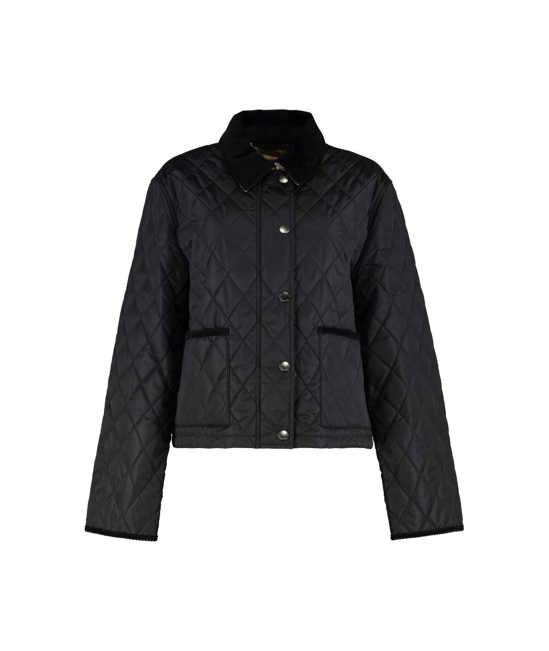 BURBERRY Черная полиамидовая куртка, фото 1