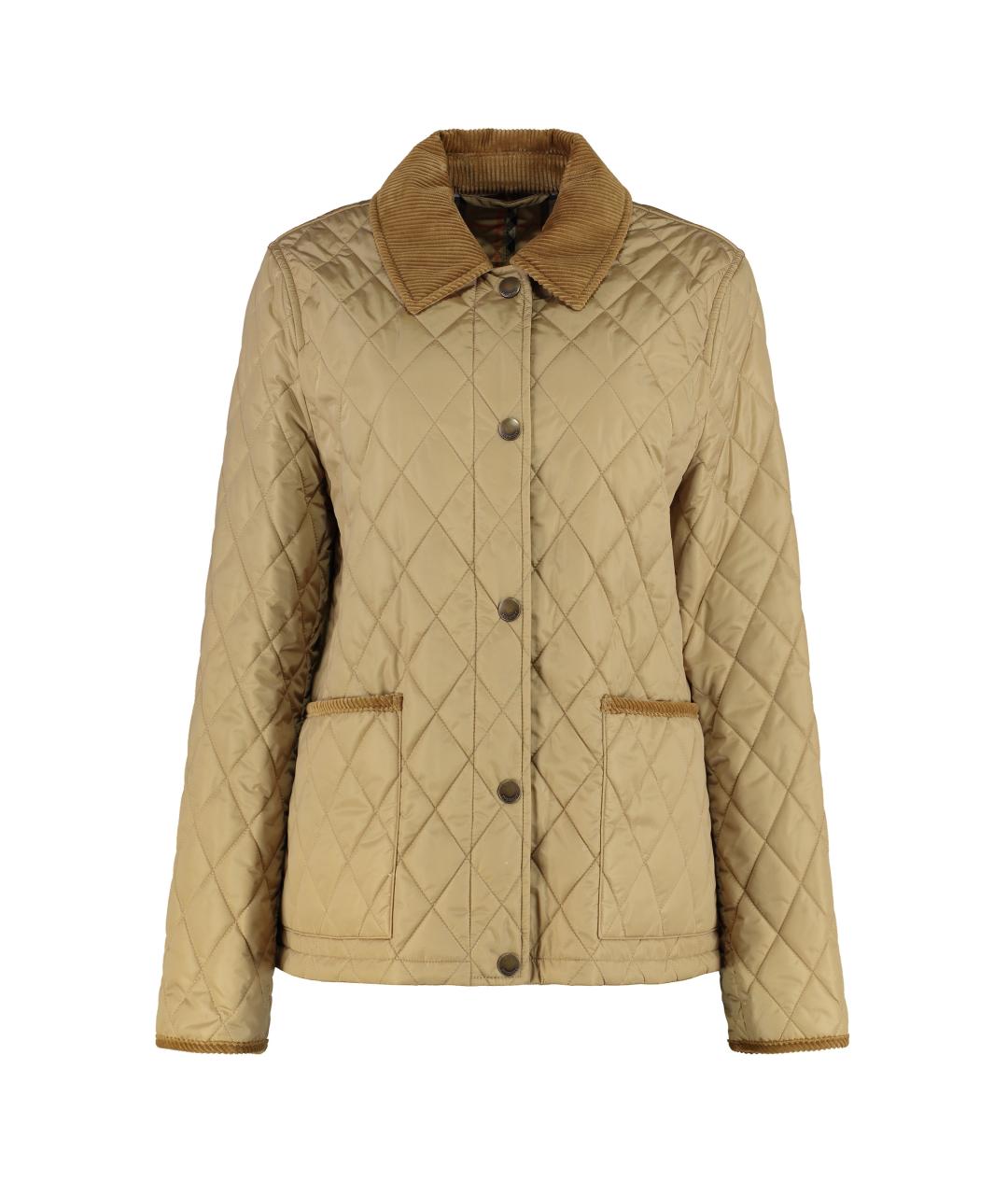 BURBERRY Бежевая полиамидовая куртка, фото 1