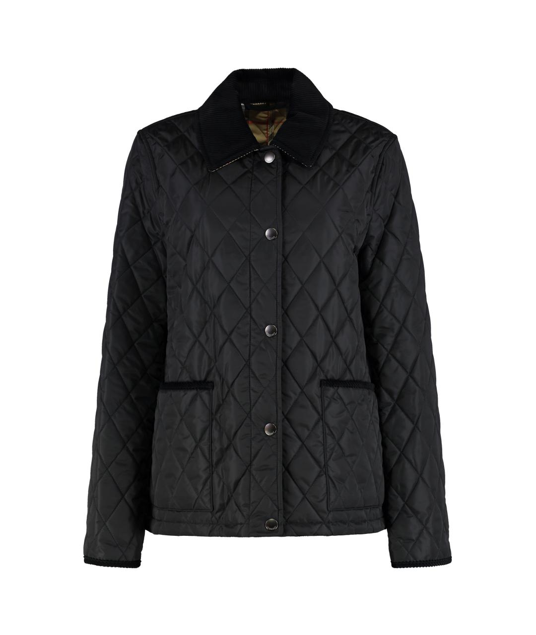 BURBERRY Черная полиамидовая куртка, фото 1