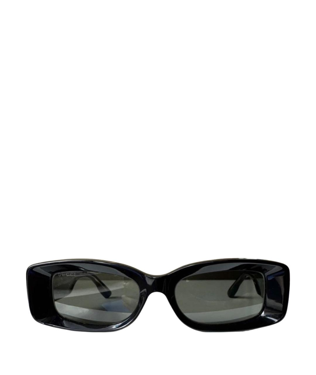 GUCCI Черные пластиковые солнцезащитные очки, фото 1