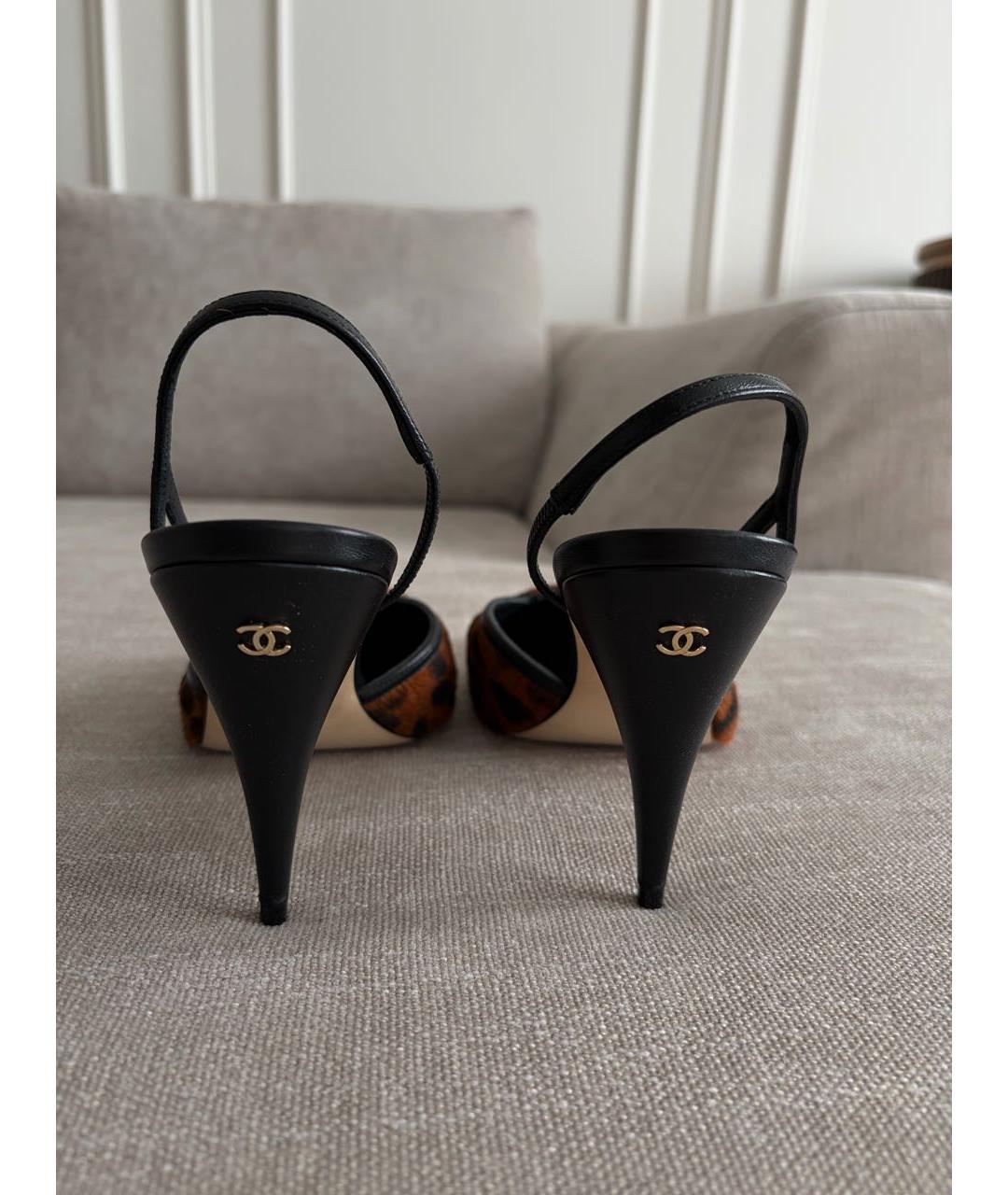 CHANEL Коричневые туфли, фото 3
