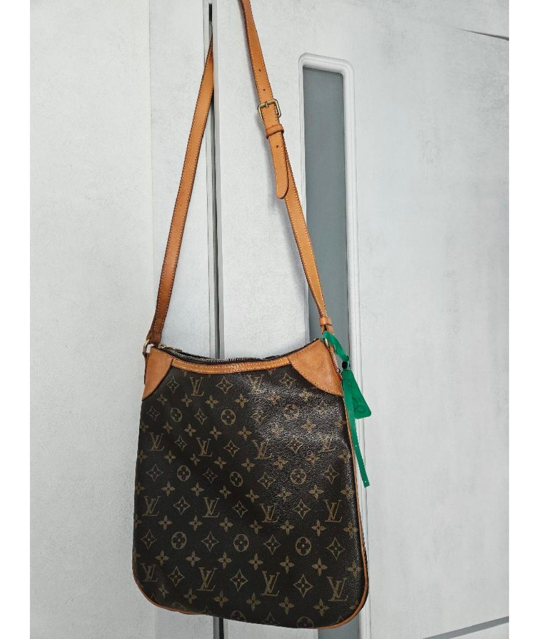 LOUIS VUITTON Коричневая канва сумка через плечо, фото 3