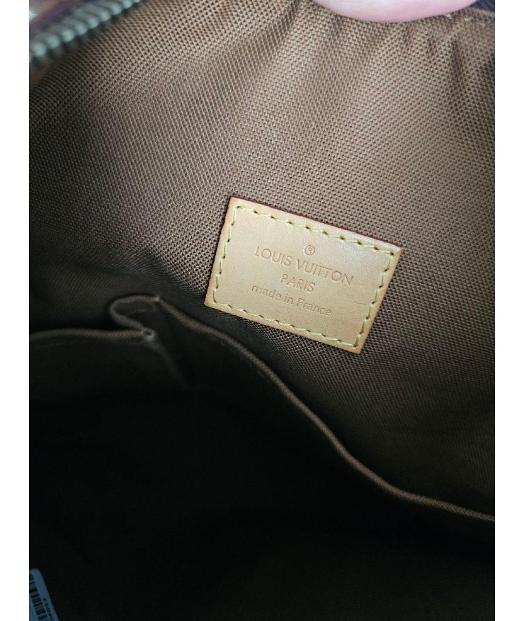 LOUIS VUITTON Коричневая канва сумка через плечо, фото 7