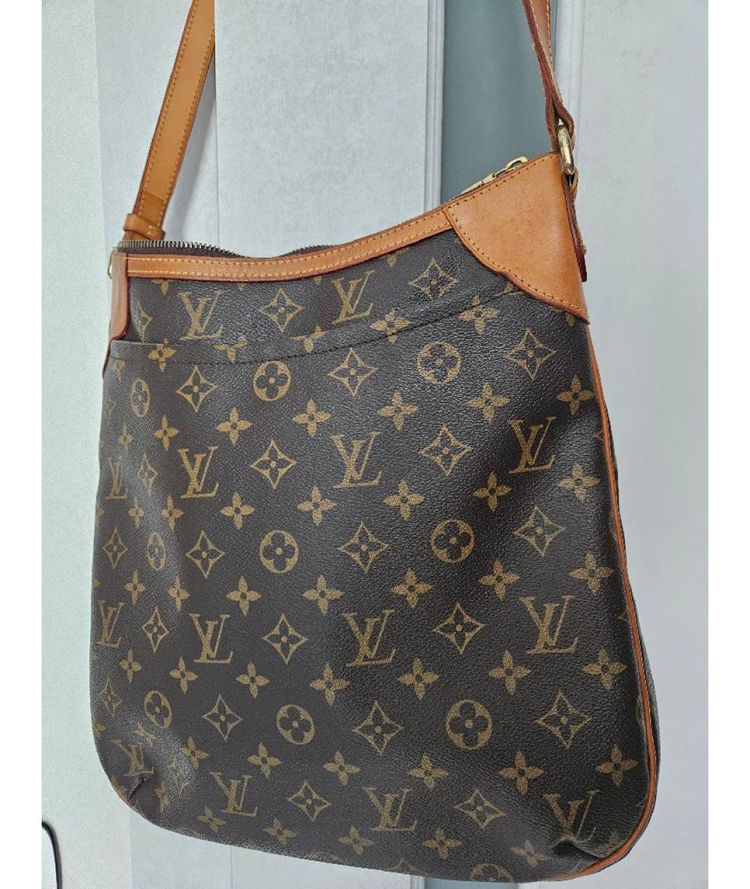 LOUIS VUITTON Коричневая канва сумка через плечо, фото 2