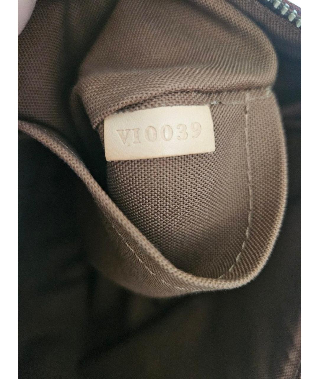 LOUIS VUITTON Коричневая канва сумка через плечо, фото 6