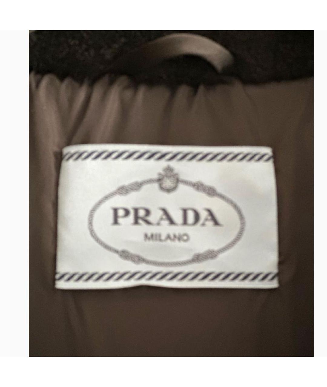 PRADA Черный нейлоновый пуховик, фото 8