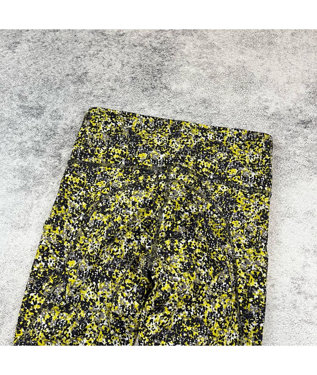 Lululemon Желтые нейлоновые леггинсы и велосипедки, фото 7