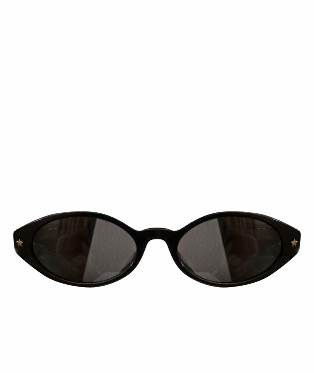 CHRISTIAN DIOR Черные пластиковые солнцезащитные очки, фото 1