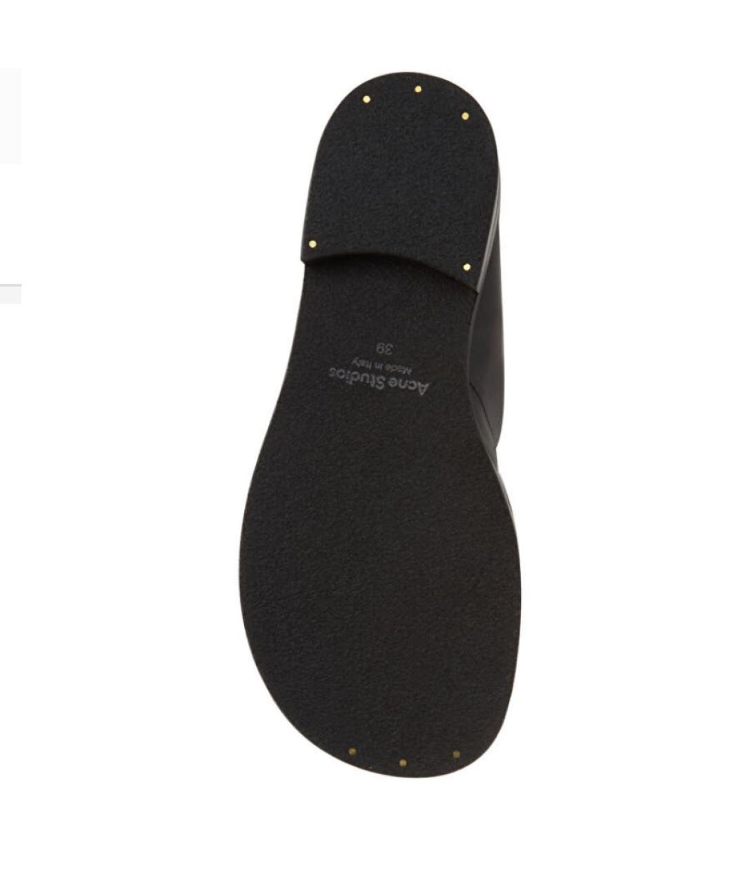 ACNE STUDIOS Черные кожаные сапоги, фото 5