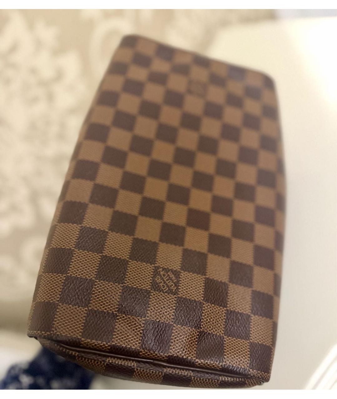 LOUIS VUITTON Коричневая канва сумка с короткими ручками, фото 3