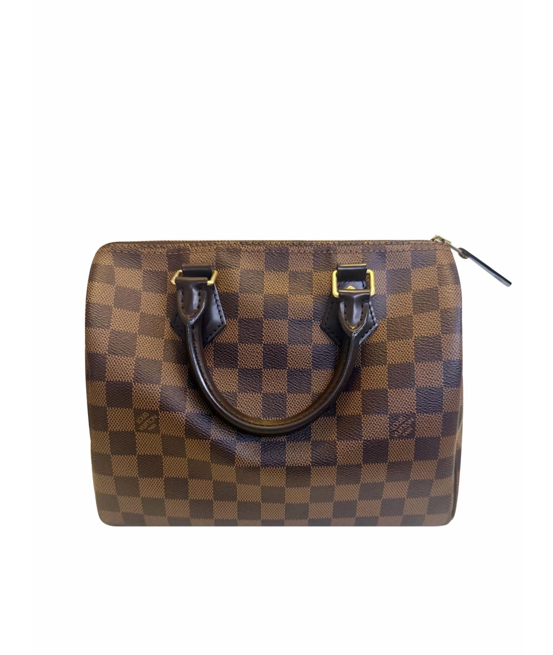 LOUIS VUITTON Коричневая канва сумка с короткими ручками, фото 1