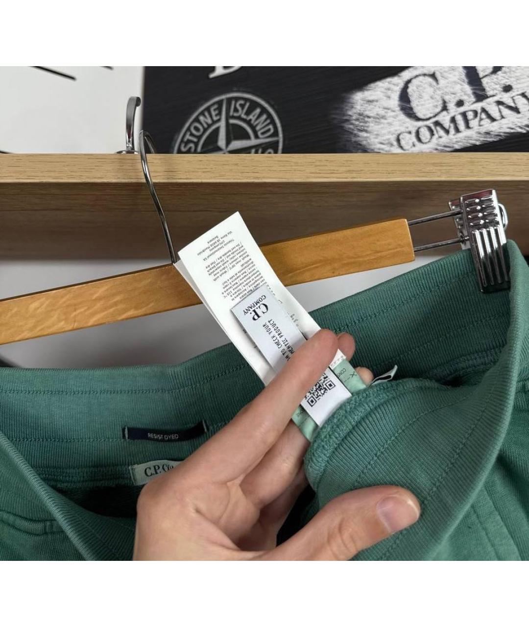 CP COMPANY Зеленые хлопковые шорты, фото 5