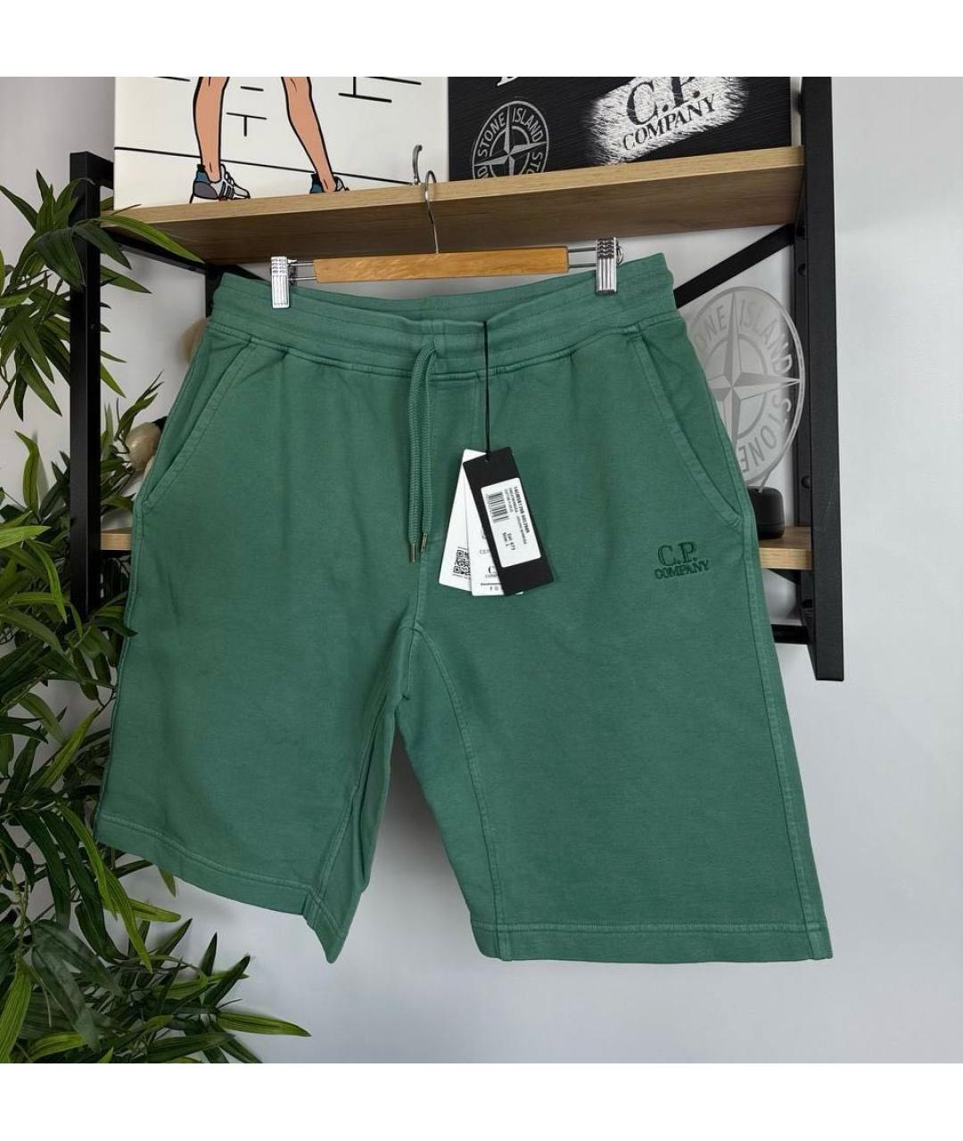 CP COMPANY Зеленые хлопковые шорты, фото 3