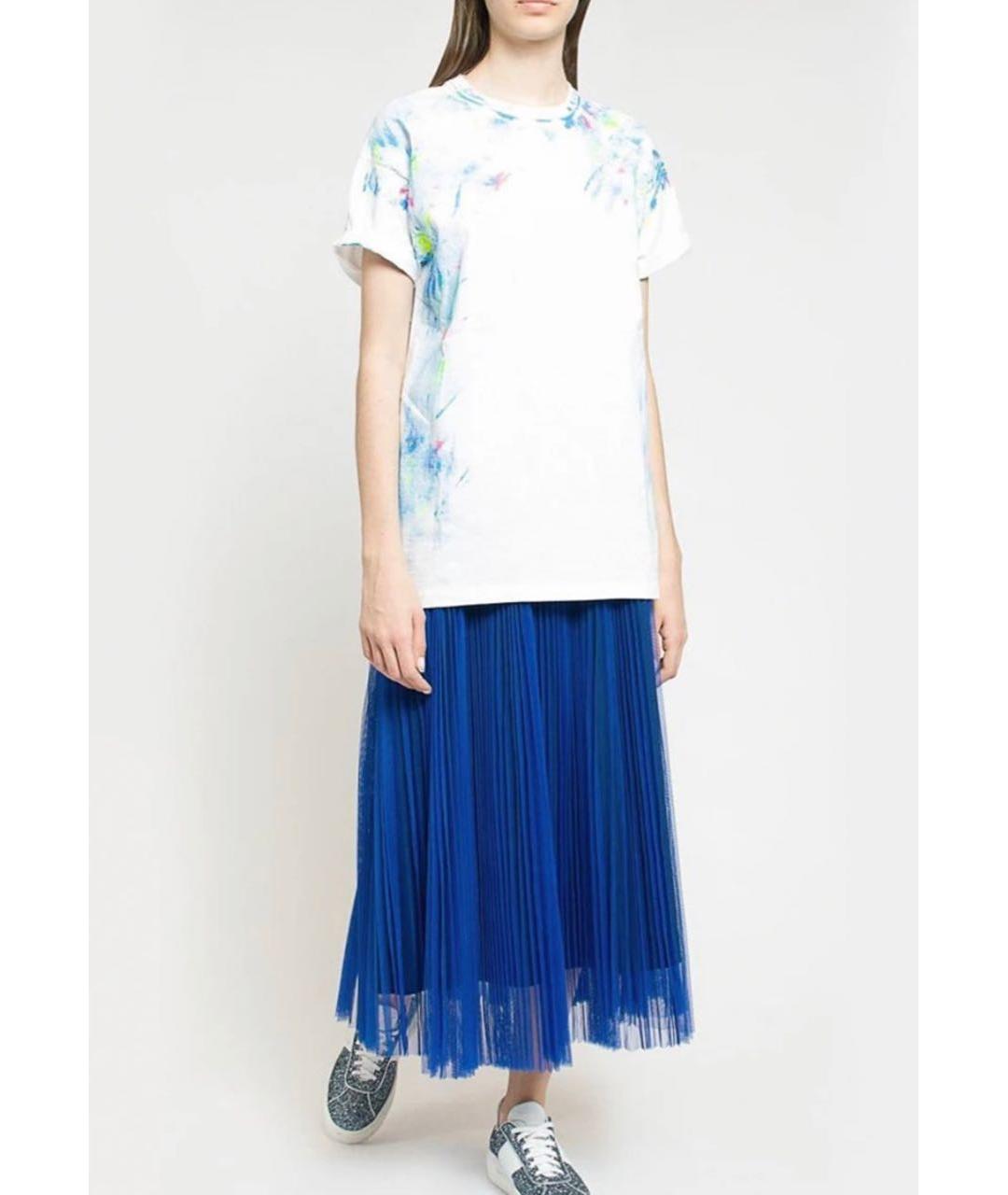 MSGM Синяя юбка макси, фото 5