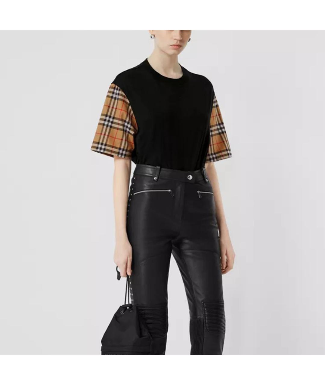 BURBERRY Черная футболка, фото 4