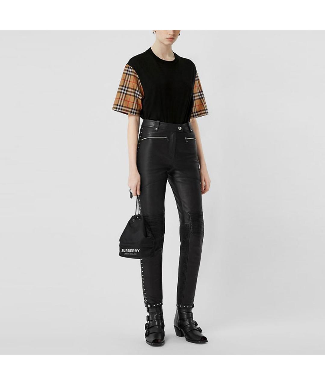 BURBERRY Черная футболка, фото 3