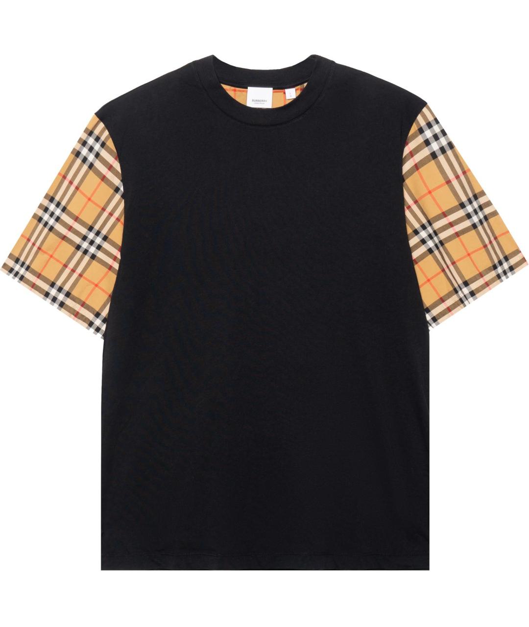 BURBERRY Черная футболка, фото 1