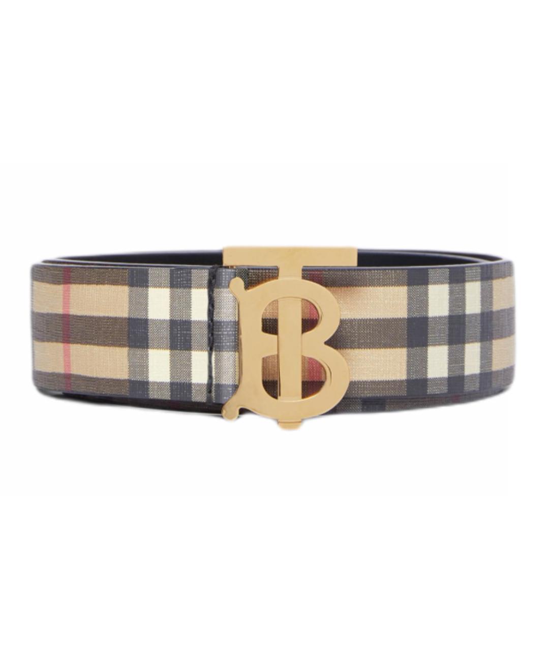 BURBERRY Коричневый полиуретановый ремень, фото 1