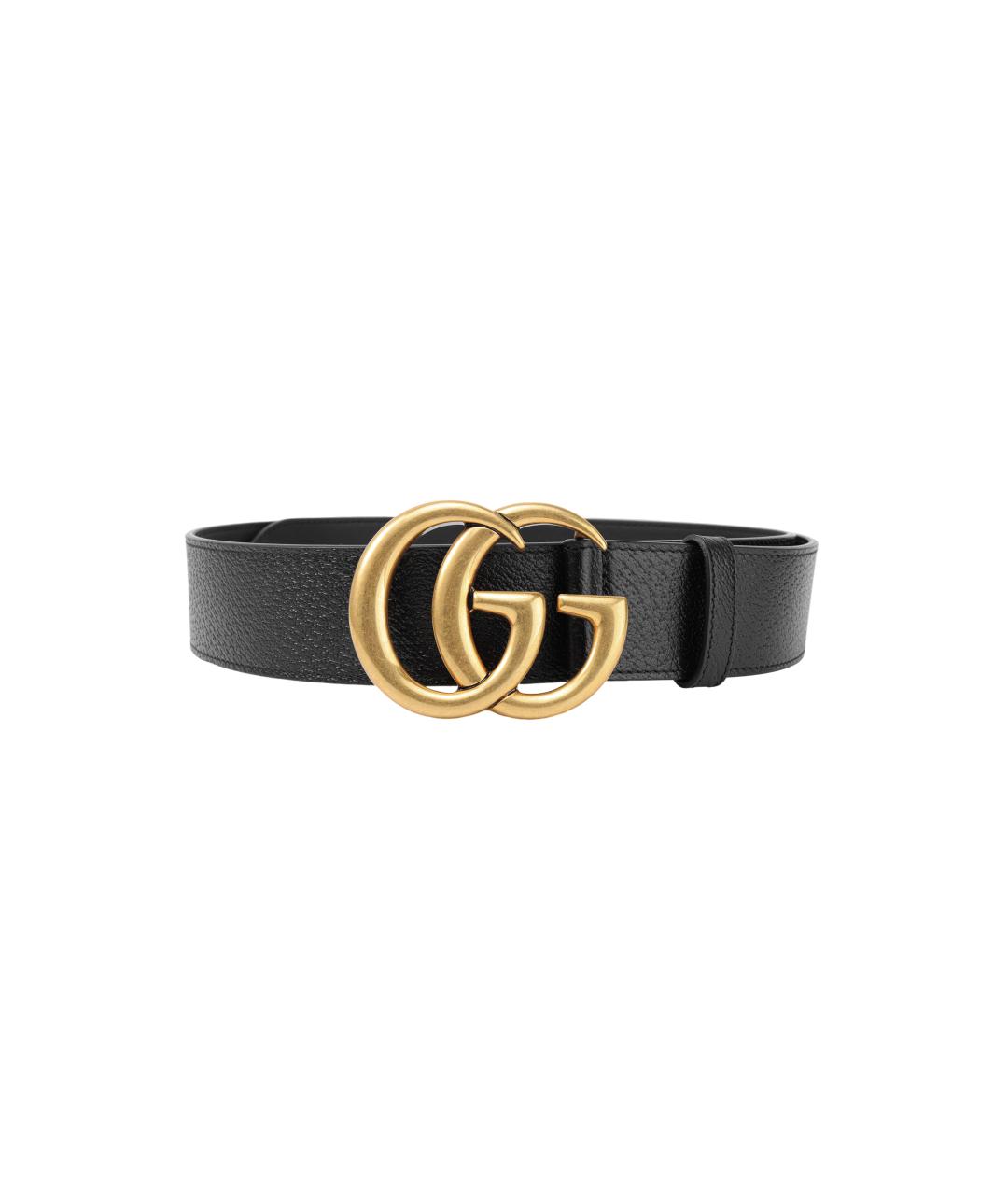 GUCCI Черный кожаный ремень, фото 3