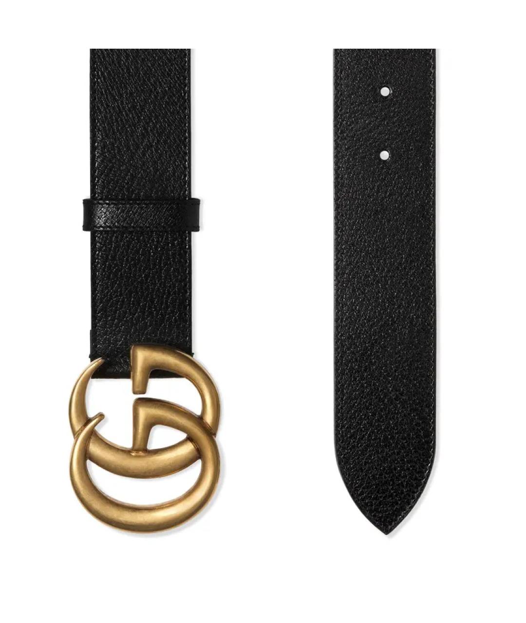 GUCCI Черный кожаный ремень, фото 2