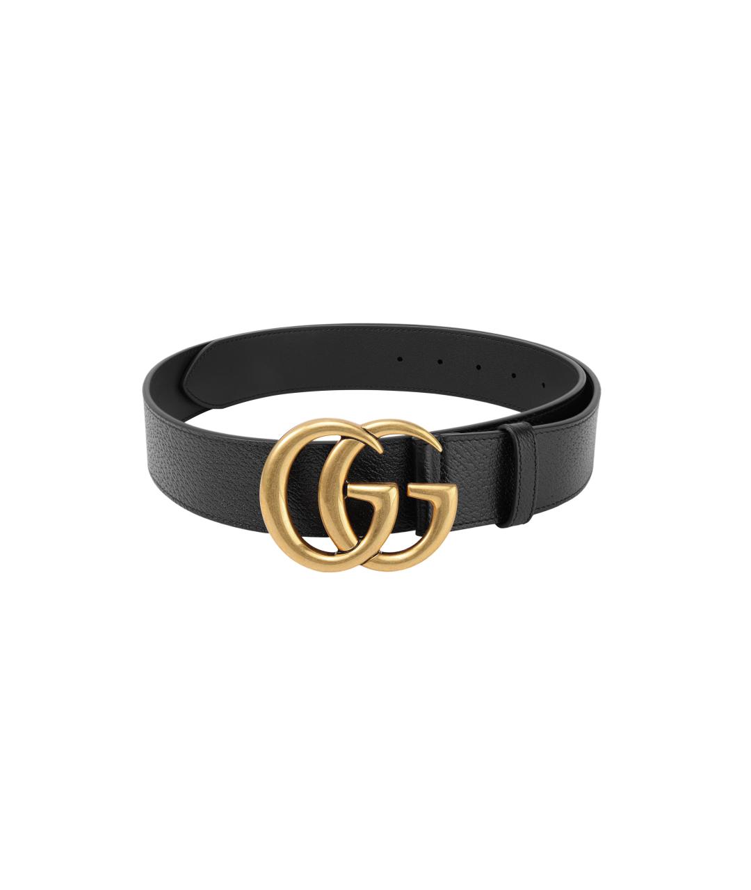 GUCCI Черный кожаный ремень, фото 4