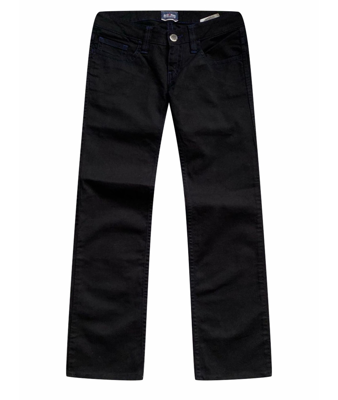 JEAN PAUL GAULTIER Черные хлопко-эластановые джинсы клеш, фото 1