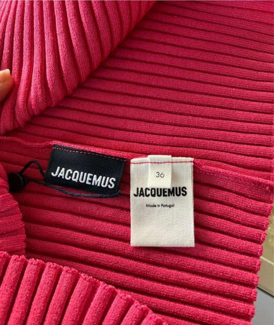 JACQUEMUS Фуксия вискозный джемпер / свитер, фото 4