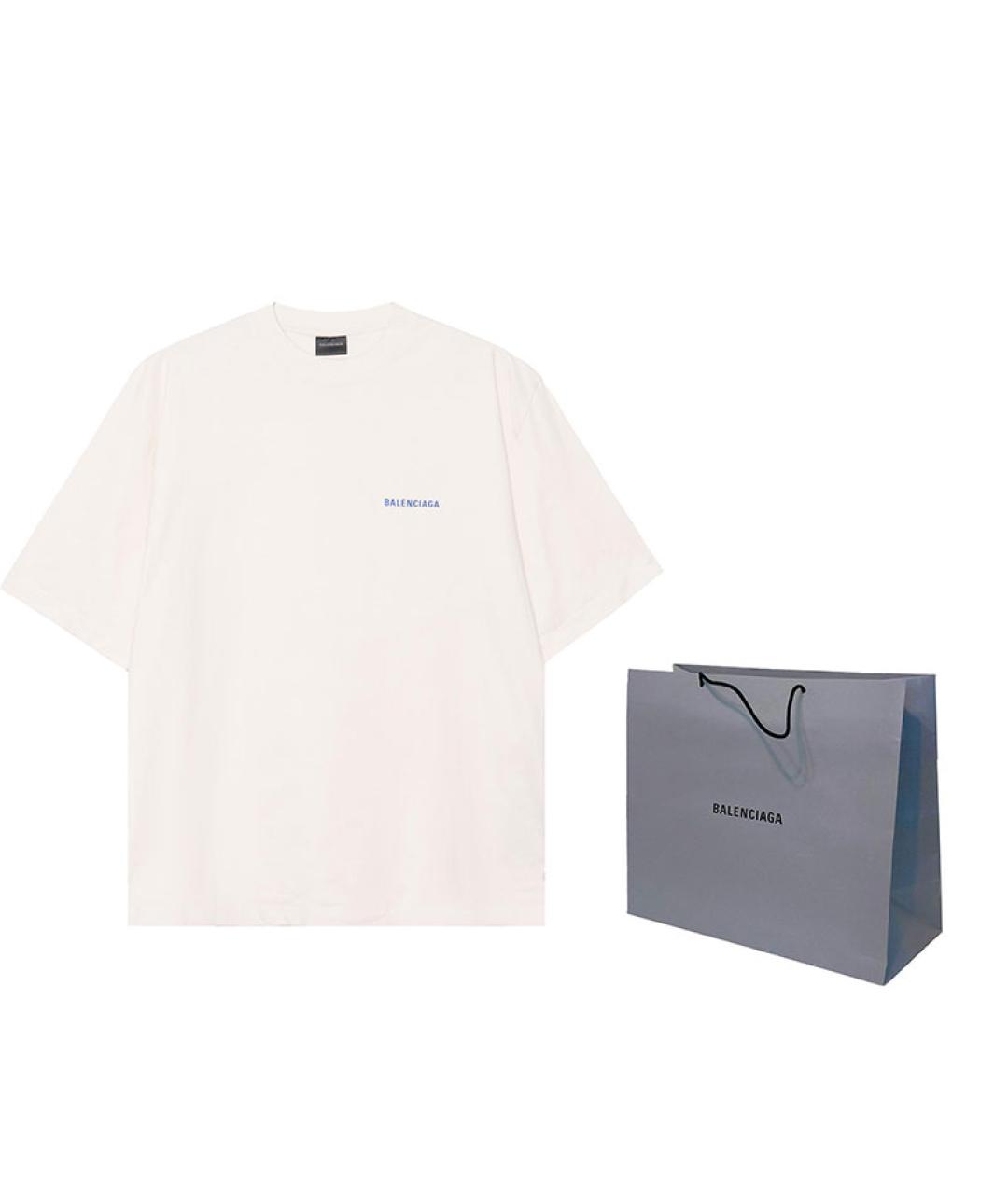 BALENCIAGA Бежевая футболка, фото 3