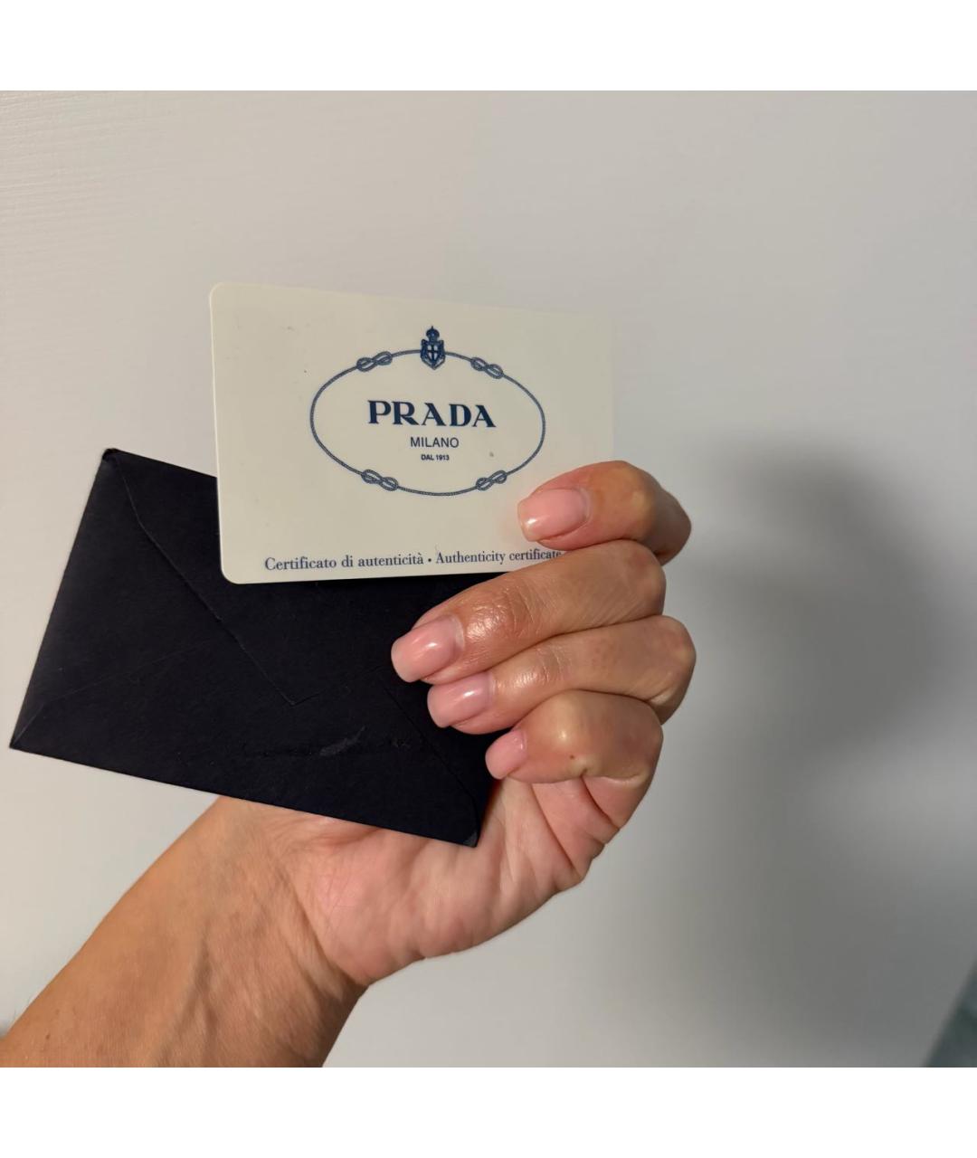 PRADA Черный кошелек, фото 5