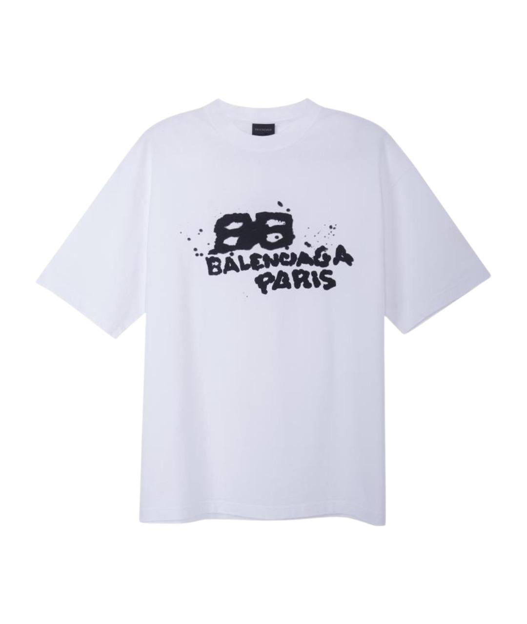 BALENCIAGA Белая футболка, фото 1