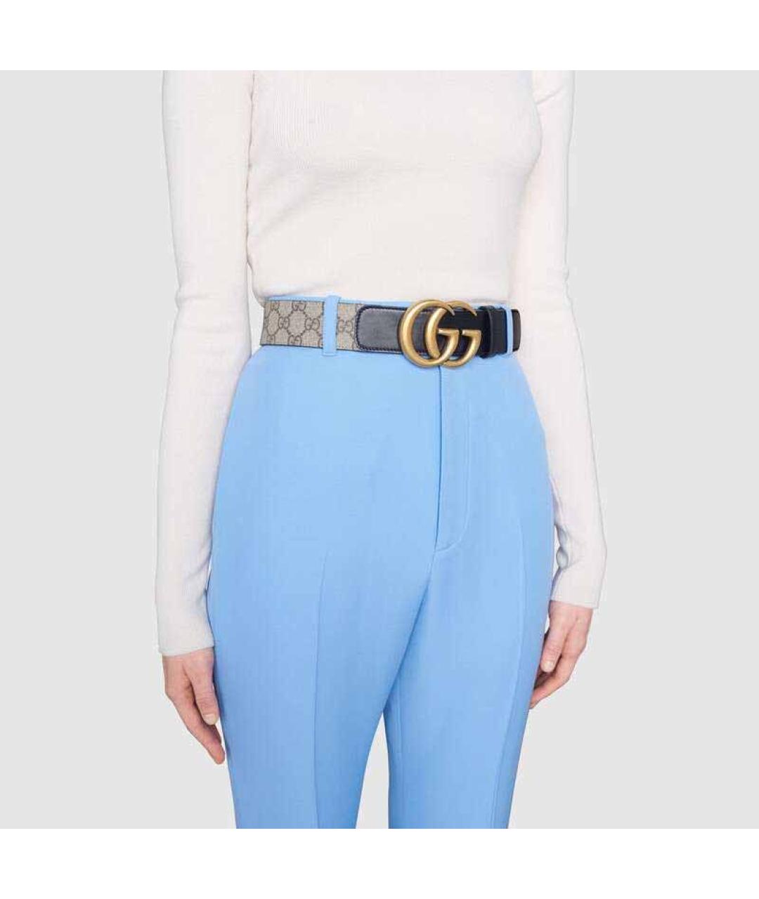 GUCCI Бежевый ремень, фото 5