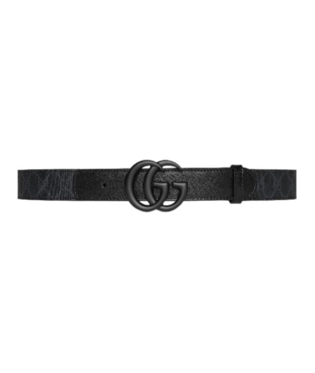 GUCCI Черный кожаный ремень, фото 4