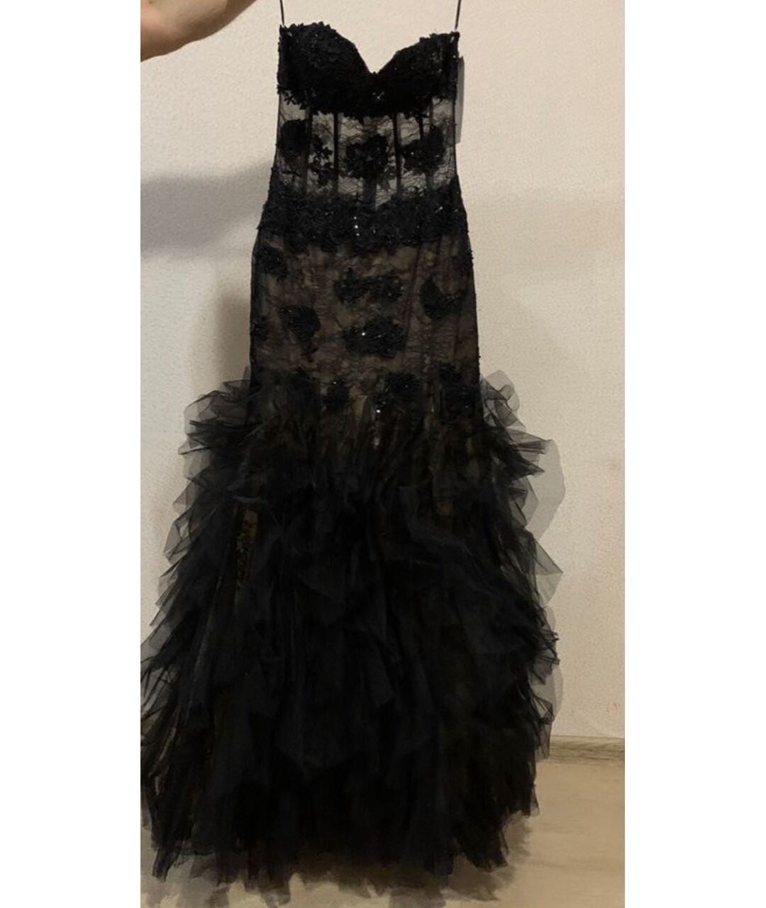 JOVANI Черное сетчатое вечернее платье, фото 3