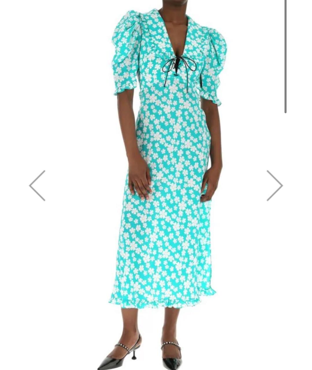 MIU MIU Бирюзовое шелковое коктейльное платье, фото 3