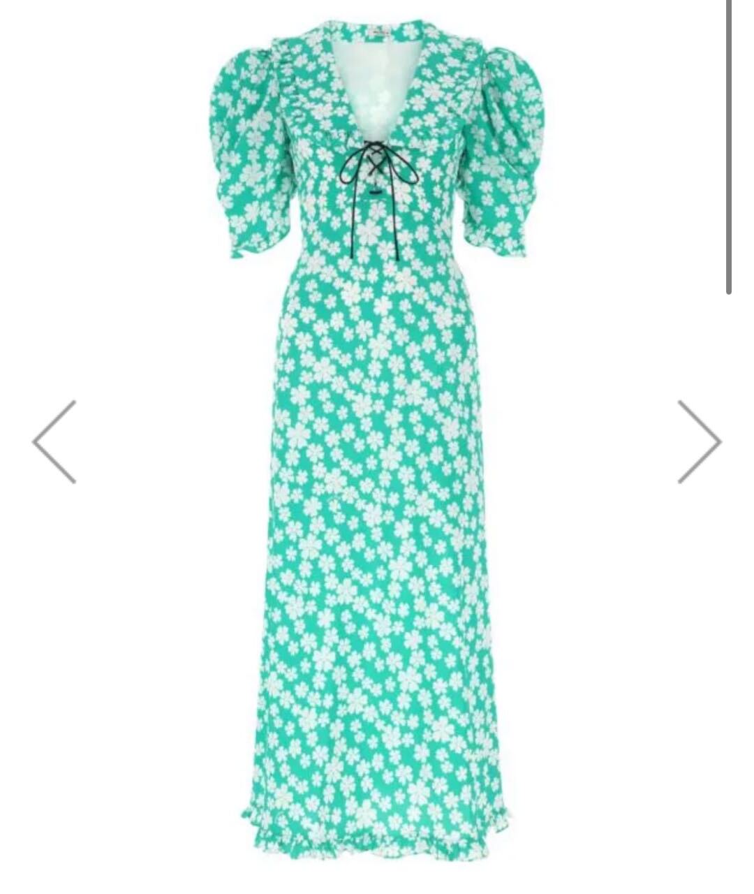 MIU MIU Бирюзовое шелковое коктейльное платье, фото 9