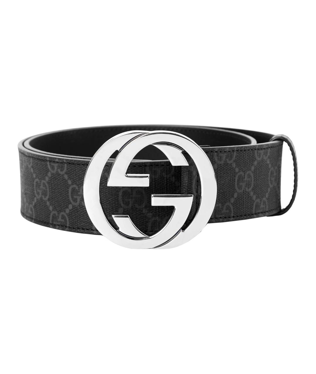 GUCCI Черный ремень, фото 1