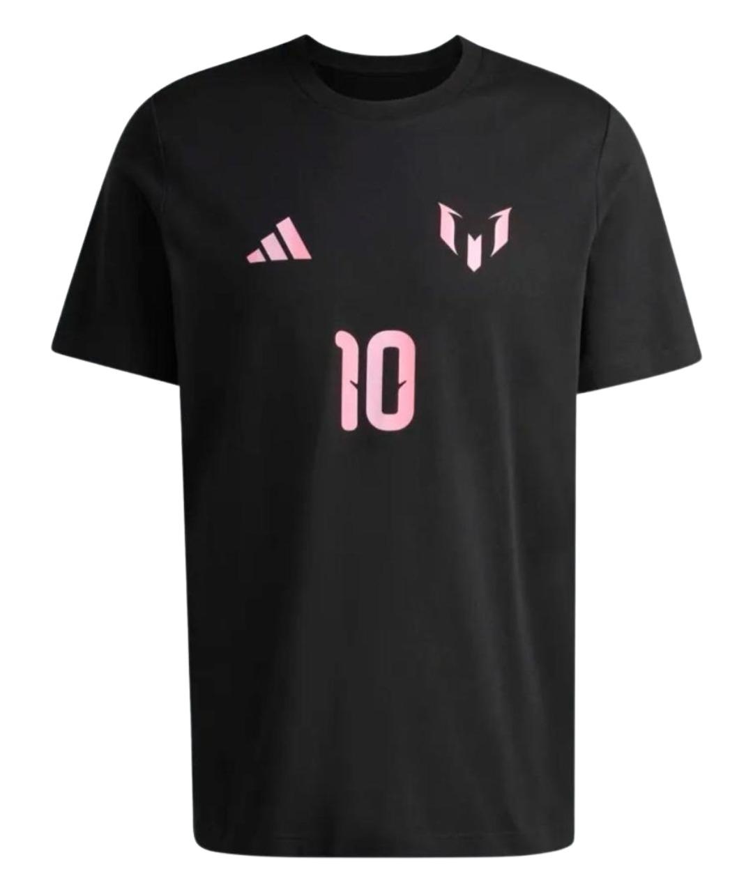 ADIDAS Черная хлопковая футболка, фото 1
