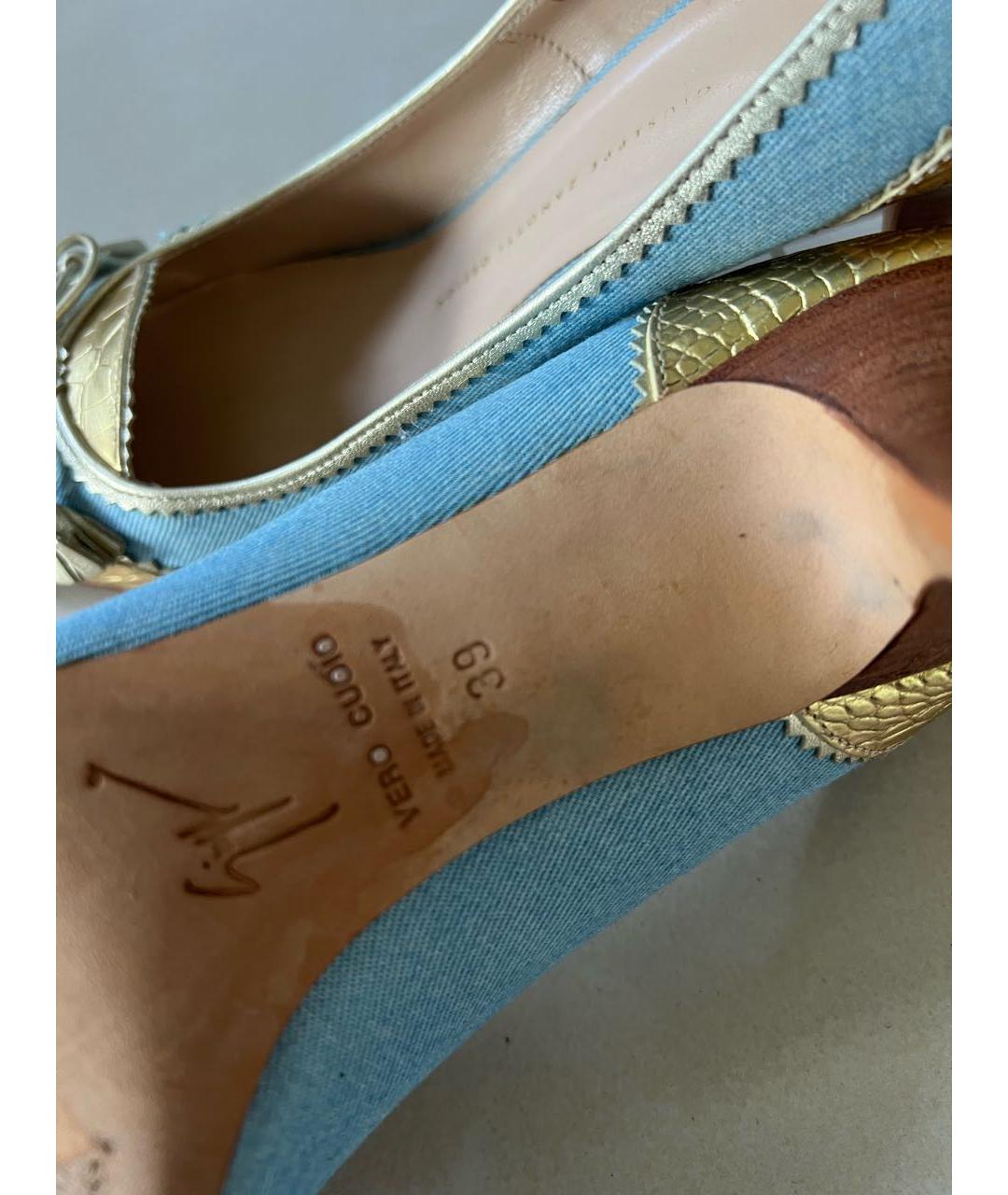 GIUSEPPE ZANOTTI DESIGN Голубые туфли, фото 4