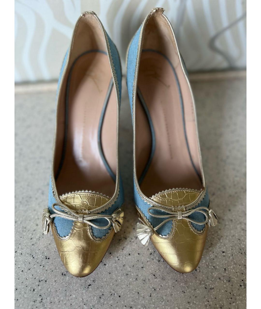 GIUSEPPE ZANOTTI DESIGN Голубые туфли, фото 2