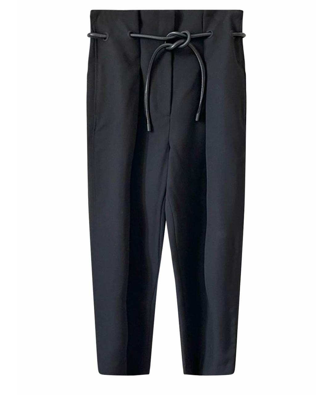 3.1 PHILLIP LIM Черные шерстяные брюки широкие, фото 1