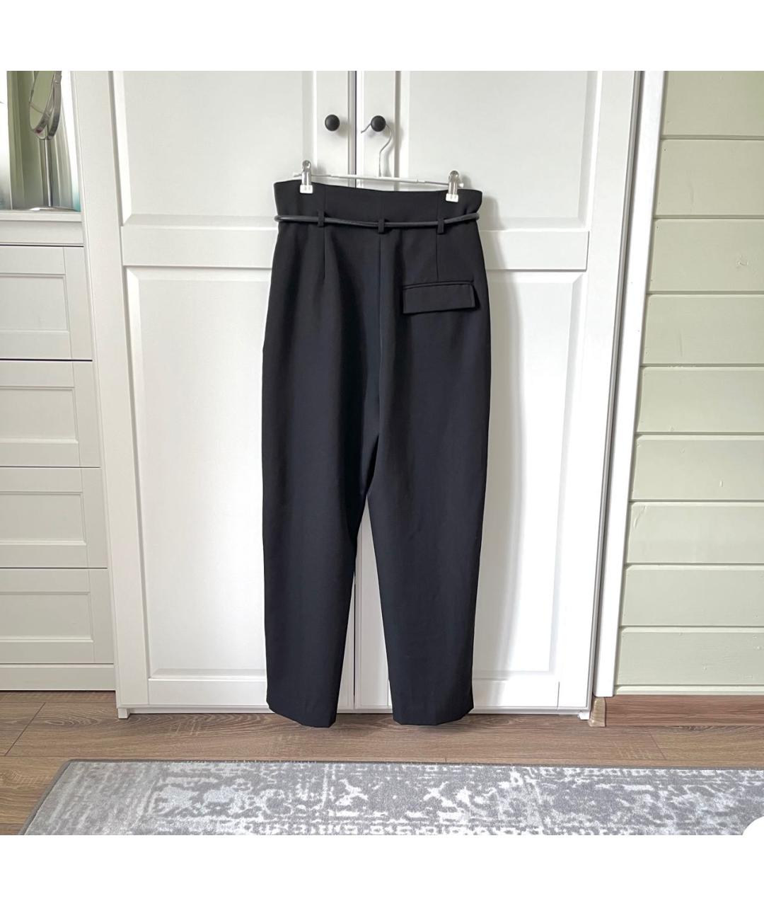 3.1 PHILLIP LIM Черные шерстяные брюки широкие, фото 3